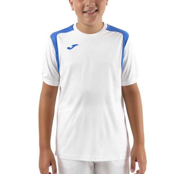 Polo y Camiseta Padel Niño Joma Championship V Camiseta Nino  White/Royal 101264.207