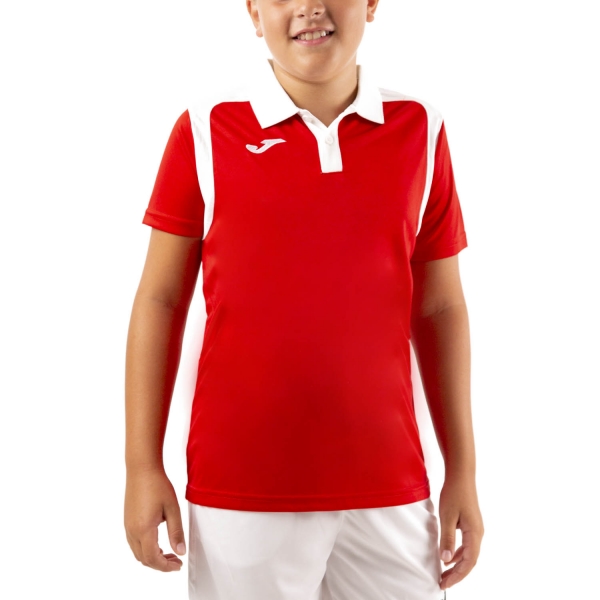 Polo y Camiseta Padel Niño Joma Championship V Polo Nino  Red/White 101265.602
