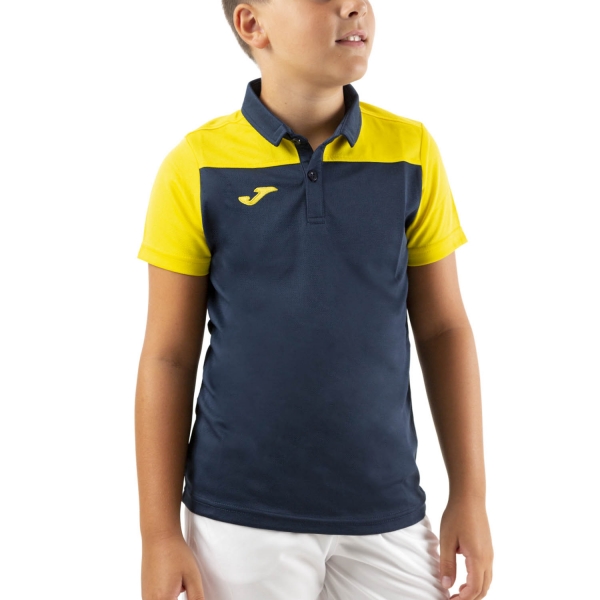 Polo y Camiseta Padel Niño Joma Crew III Polo Nino  Dark Navy/Yellow 101371.339
