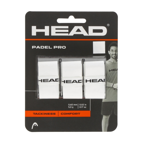 Padel Overgrip Head Padel Pro x 3 Overgrip  White 285111 WH