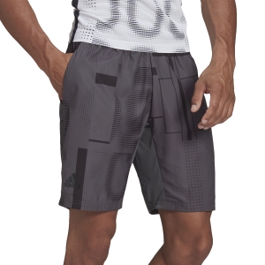 Shorts Padel Hombre adidas Club Graphic 7.5in Shorts  Grey Six/Black HB9083