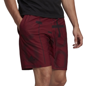 Shorts Padel Hombre adidas Club Graphic 7.5in Shorts  Shadow Red/Black HB9084