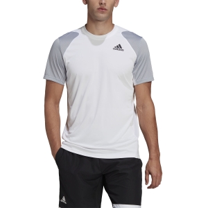 Camiseta Padel Hombre adidas Club Logo Camiseta  White/Halo Silver/Black HB9081