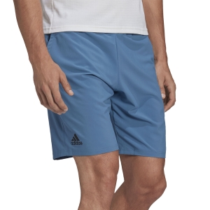 Shorts Padel Hombre adidas Club Stretch Woven 7in Shorts  Altered Blue/Black HB8026