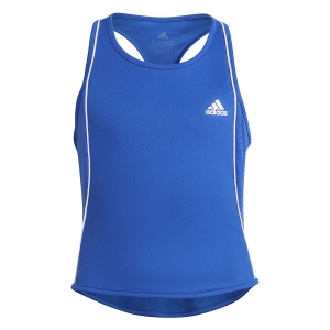 Girl's Padel Tanks and Shirts adidas Pop Up Tank Girl  Bold Blue/White GT6964