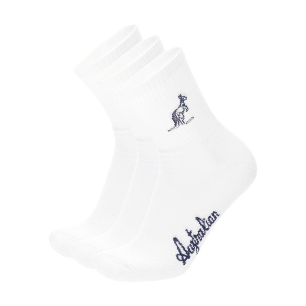 Calze Padel Australian Logo x 3 Calze  White TEXCZ0009002