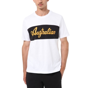 Camiseta Padel Hombre Australian Print Camiseta  Bianco/Girasole LSUTS0004002A