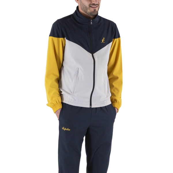 Australian Slam Tuta da Padel Uomo - Cenere Ash/Navy Blue