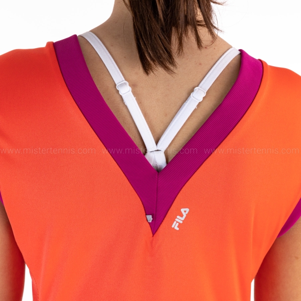 Fila Isabella Vestito da Padel Donna - Hot Coral