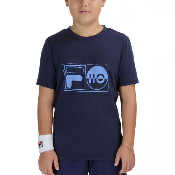 Camiseta Padel Hombre Fila Jacob Camiseta Nino  Peacoat Blue FJL212015100