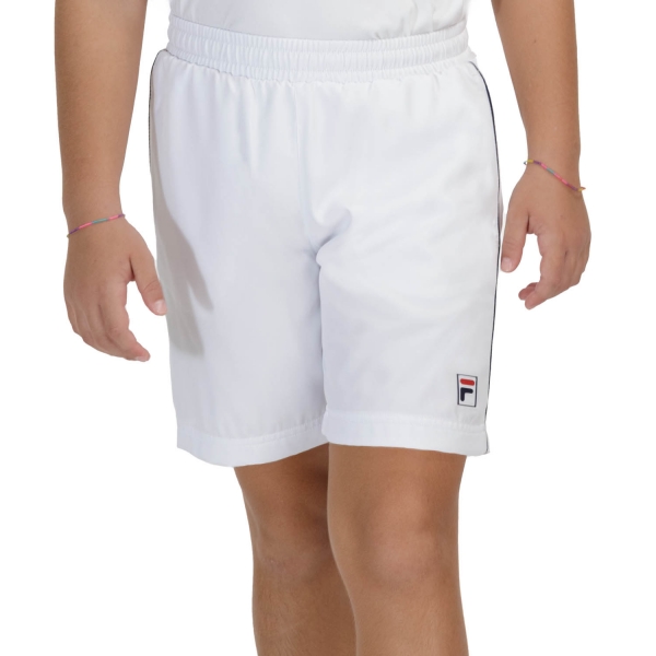 Boy's Padel Shorts and Pants Fila Leon 7in Shorts Boys  White FJL211005001