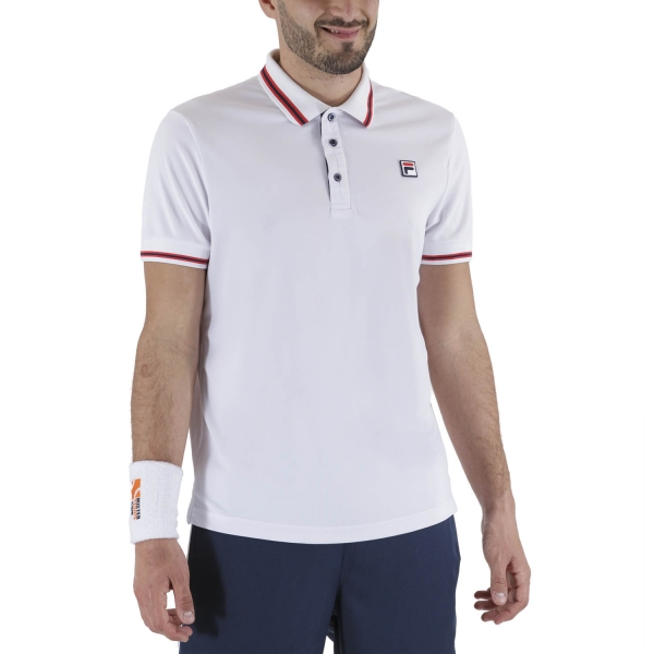 Polo Padel Hombre Fila Piro Polo  White FBM131110001