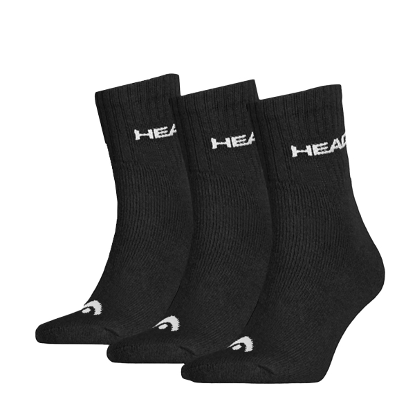 Padel Socks Head Club x 3 Socks  Black 811914BK