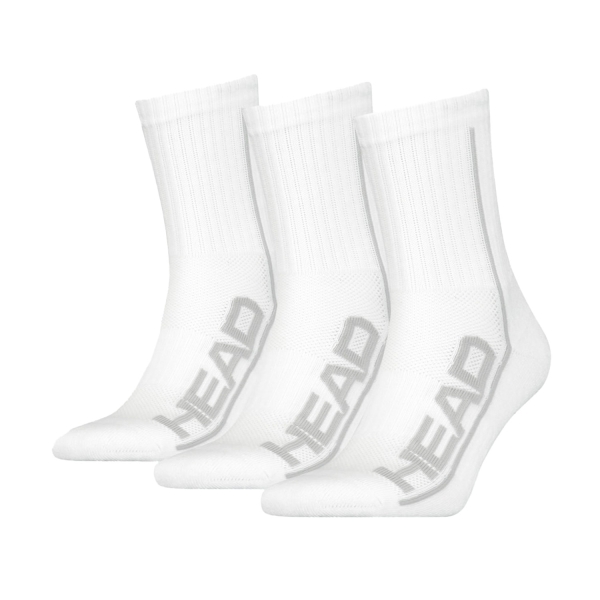 Padel Socks Head Performance x 3 Socks  White 811904WH