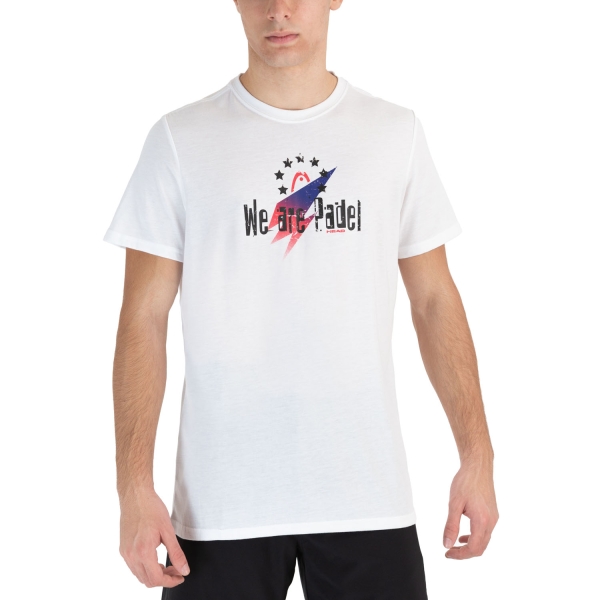 Men's T-Shirt Padel Head Wap Star TShirt  White 811641WH