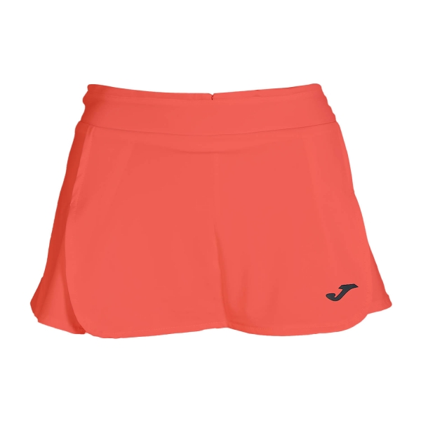 Falda y Shorts Padel Mujer Joma Open II Falda  Coral Fluor 900759.040