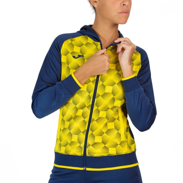 Chaqueta Padel Mujer Joma Supernova III Chaqueta  Dark Navy/Yellow 901430.339
