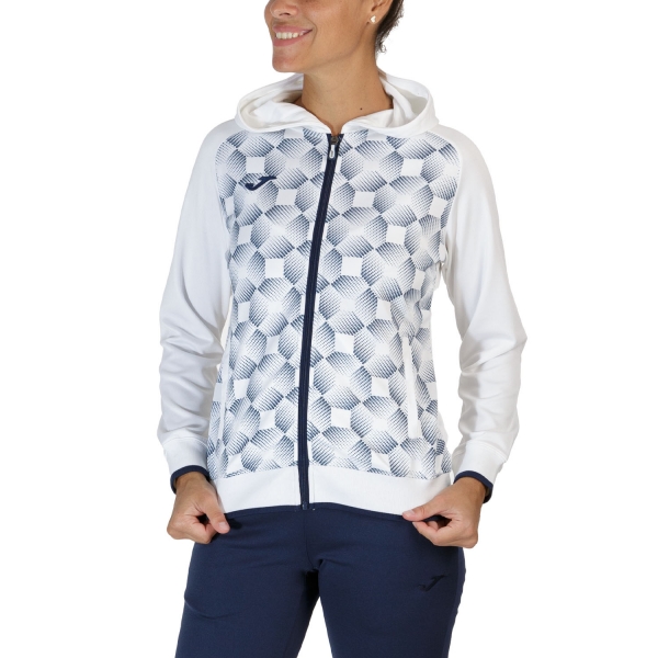 Chaqueta Padel Mujer Joma Supernova III Chaqueta  White/Dark Navy 901430.203