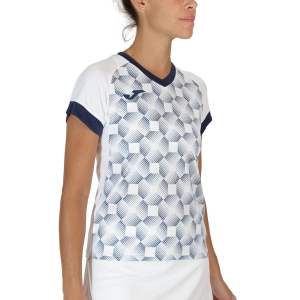 Camiseta y Polo Padel Mujer Joma Supernova III Camiseta  White/Dark Navy 901431.203