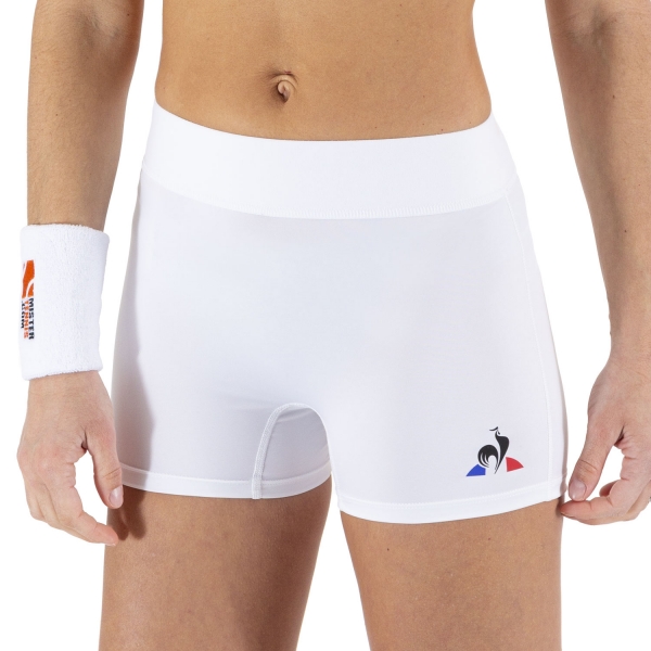 Women's Padel Skirts and Shorts Le Coq Sportif Logo 3.5in Shorts  New Optical White 1911132