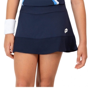 Girl's Padel Skirts and Shorts Lotto Squadra II Skirt Girls  Navy Blue 2154441CI
