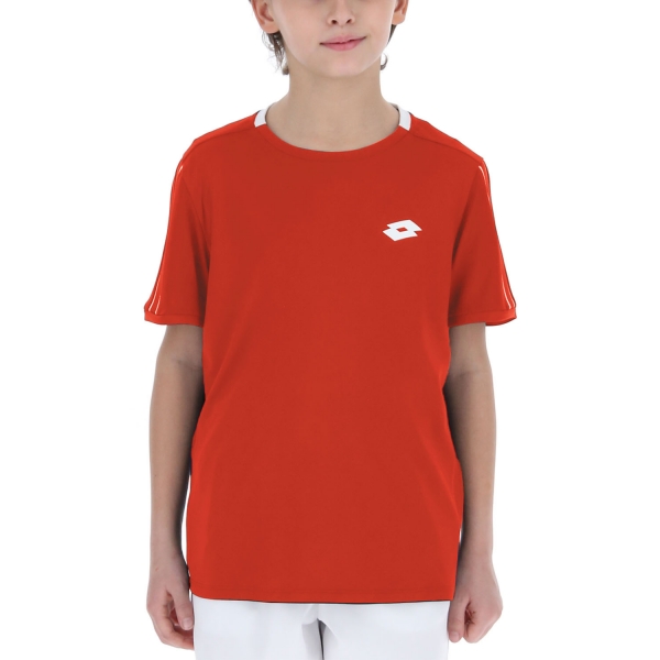 Polo y Camiseta Padel Niño Lotto Squadra II Camiseta Nino  Cliff Red 21546229P