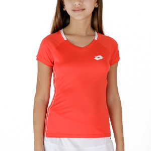Top y Camisas Padel Niña Lotto Squadra Camiseta Nina  Cliff Red 21544329P