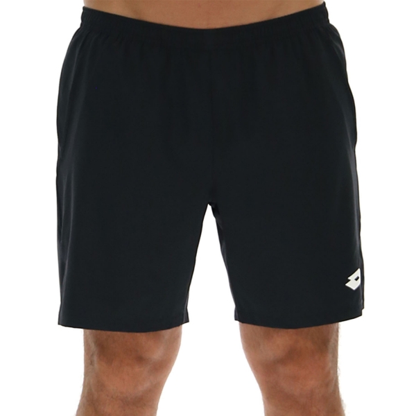Men's Padel Shorts Lotto Top Ten 7in Shorts  All Black 2142071CL