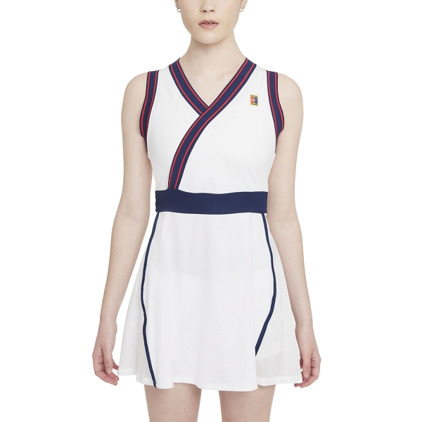 Women's Padel Dress Nike Court DriFIT Slam Dress  White/Binary Blue DA4716100