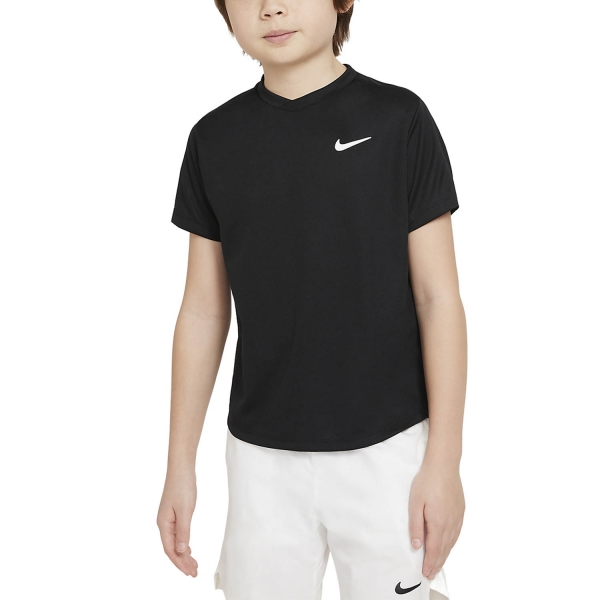 Polo y Camiseta Padel Niño Nike Court DriFIT Victory Camiseta Nino  Black/White CV7565010