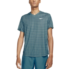 Nike Court Dri-FIT Victory Print T-Shirt - Riftblue/White