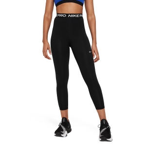 Pants y Tights Padel Mujer Nike Pro 365 7/8 Tights  Black/White DA0483013