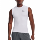 Under Armour HeatGear Compression Tank - White/Black