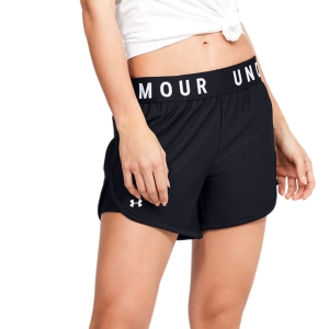 Falda y Shorts Padel Mujer Under Armour Play Up 5in Shorts  Black/White 13557910001
