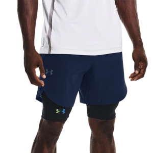 Shorts Padel Hombre Under Armour Stretch 7in Shorts  Academy/Metallic Solder 13516670408