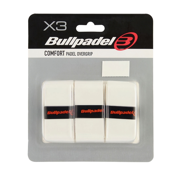 Overgrip Padel Bullpadel GB1200 Comfort x 3 Sobregrips  Blanco 478668012