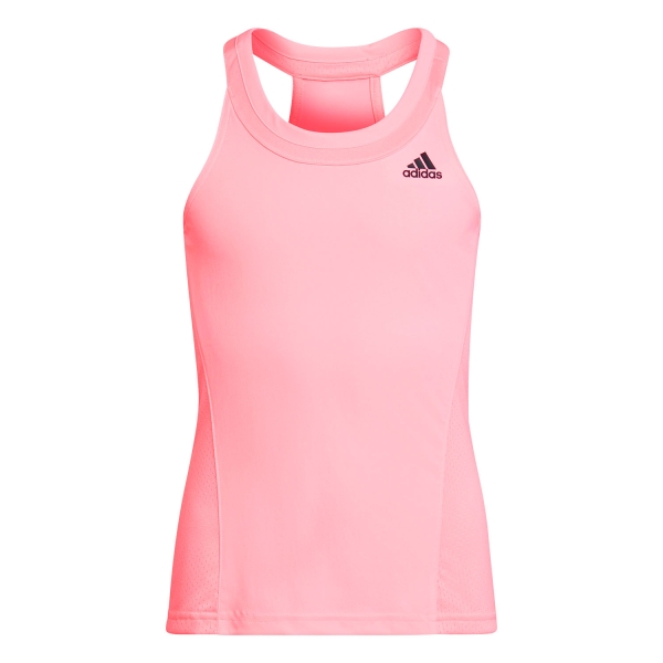 Girl's Padel Tanks and Shirts adidas Club Logo Tank Girl  Beam Pink HN6303