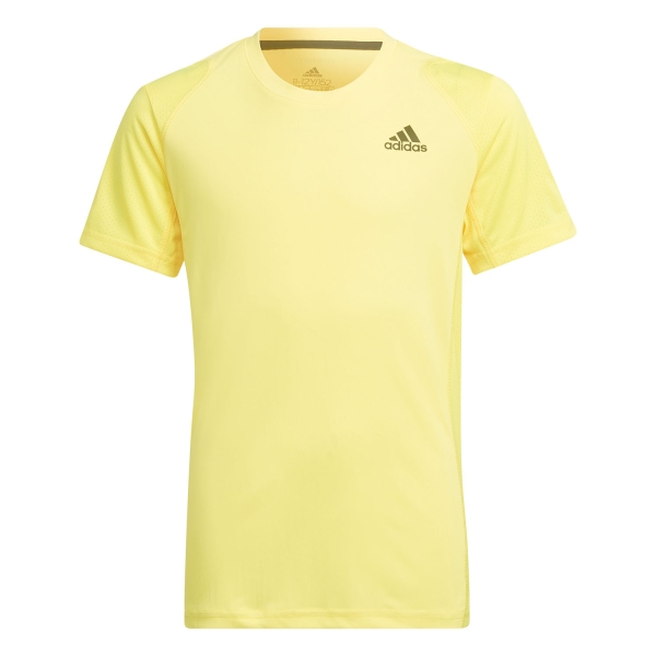 Boy's Padel Polos and Shirt adidas Club TShirt Boy  Beam Yellow HN6293