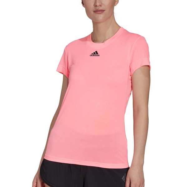 Women's Padel T-Shirt and Polo adidas Freelift Court TShirt  Beam Pink HP0728