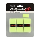 Bullpadel GB-1200 Comfort x 3 Overgrip - Yellow Fluorine Bullpadel GB-1200 Comfort x 3 Overgrip - Yellow Fluorine