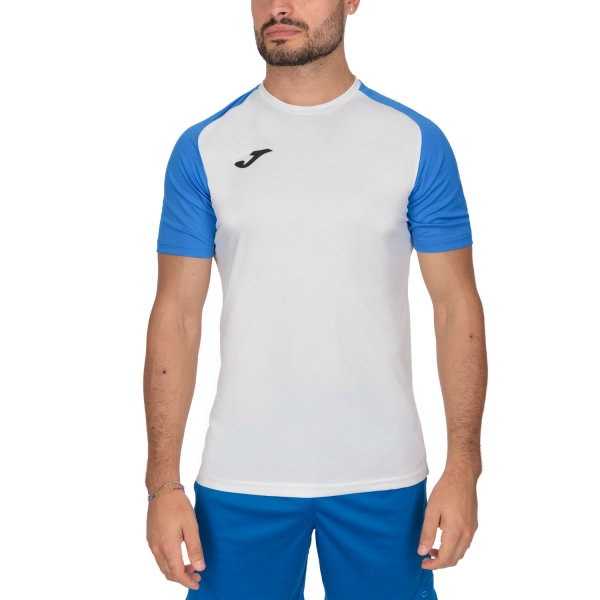 Men's T-Shirt Padel Joma Academy IV TShirt  White/Royal 101968.207