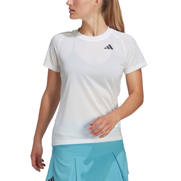 Women's Padel T-Shirt and Polo adidas Club TShirt  White HS1449