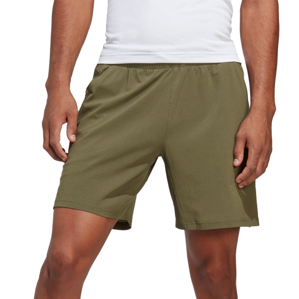 Men's Padel Shorts adidas Ergo 7in Shorts  Olive Strata/Wonder Taupe HT6994