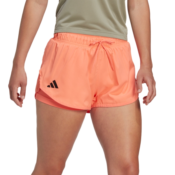 Women's Padel Skirts and Shorts adidas Club 3in Shorts  Coral Fusion HS1453