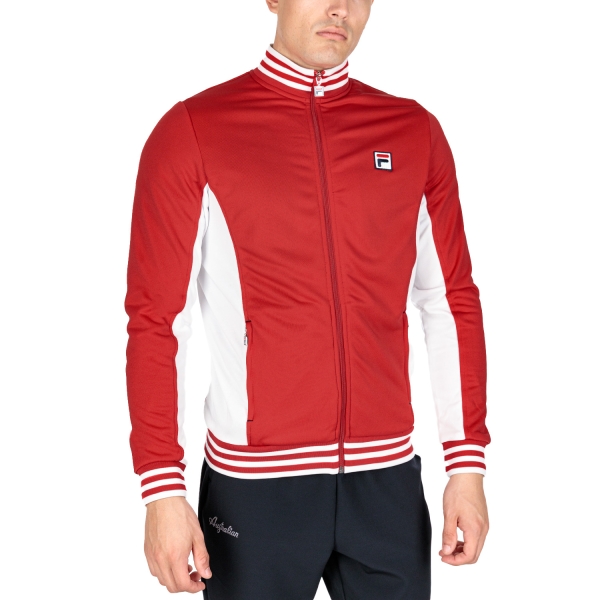 Men's Padel Jacket Fila Olaf Jacket  Red/White FBM222002501