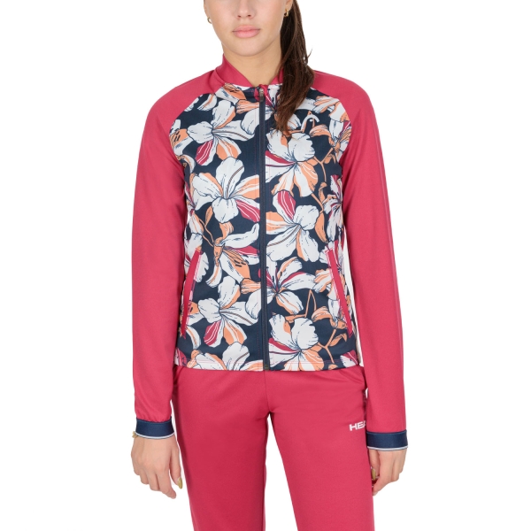 Women's Padel Jacket Head Breaker Jacket  Print/Mulberry 814632PRMU