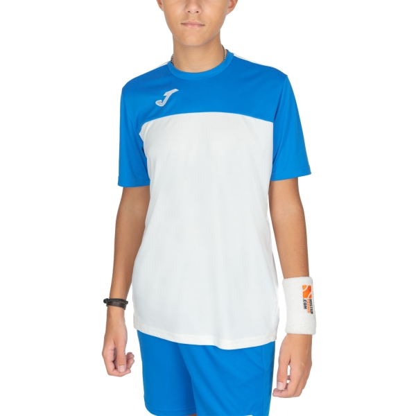 Polo y Camiseta Padel Niño Joma Winner Camiseta Nino  White/Blue 100946.207