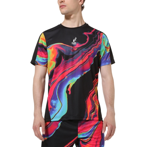 Men's T-Shirt Padel Australian Ace Holi Graphic TShirt  Nero PAUTS0008003