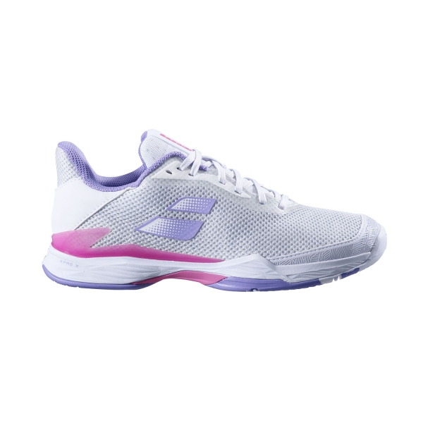Women's Padel Shoes Babolat Jet Tere All Court  White/Lavender 31S236511074
