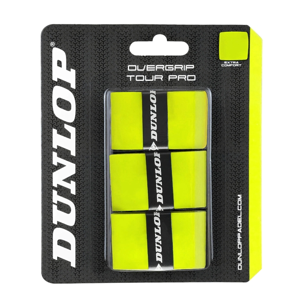 Padel Overgrip Dunlop Tour Pro x 3 Overgrip  Yellow 623799